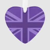 Lila Elegance Behalte Ihre Textunionsbuchse beruhi Ornament (Rückseite)