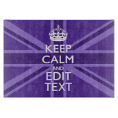 Lila Elegance Behalte Ihre Textunionsbuchse beruhi Schneidebrett (Vorderseite)