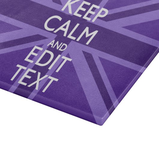 Lila Elegance Behalte Ihre Textunionsbuchse beruhi Schneidebrett (Ecke)