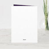 Lila Elegant Dove gesegnete Weihnachten (Rückseite)