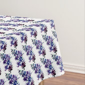 Lila Elegant Modernes Flora Wasserfarben Botanisch Tischdecke (Beispiel)