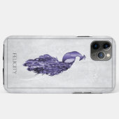 Lila Elegant Peacock Case-Mate iPhone Case (Rückseite (Horizontal))