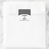Lila Elegant-Weihnachtskleber Quadratischer Aufkleber (Tasche)