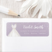 Lila Elegante Hochzeitskleid Rücksendeadresse (Insitu)