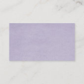 Lila elegante Spitzen-Platzkarten Platzkarte (Rückseite)