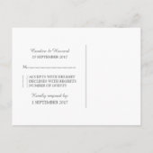 Lila Elegante Spitzen UAWG Postkarte (Rückseite)