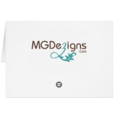 lila elegante Tischkarte (Rückseite Horizontal)