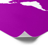 Lila Elegante Welt Poster (Ecke)