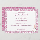 Lila Eleganter Osterfeiertag - Einladung (Vorne/Hinten)