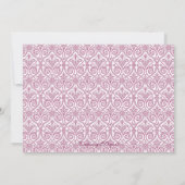 Lila Eleganter Osterfeiertag - Einladung (Rückseite)