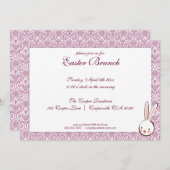Lila Eleganter Osterfeiertag - Einladung (Vorne/Hinten)