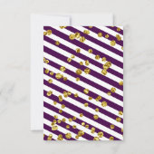 Lila Elegantes Beerdigungs-Foto Dankeschön Karte (Rückseite)