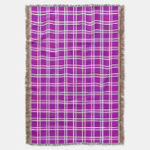 Lila elegantes Gitter in Emporiomoffa Decke (Vorderseite Vertikal)