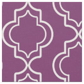 Lila elegantes marokkanisches Trellis-Muster Stoff (Nahaufnahme)