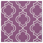Lila elegantes marokkanisches Trellis-Muster Stoff (Muster)