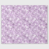 lila, elegantes Weihnachtsmuster Geschenkpapier (Flach)