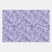 lila, elegantes Weihnachtsmuster Geschenkpapier Set (Vorderseite)