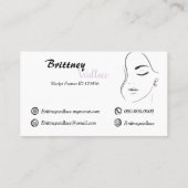 Lila Eleganz für MONAT-Marktpartner Visitenkarte (Rückseite)