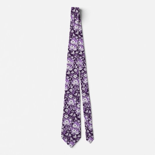Lila Eleganz Krawatte (Vorderseite)