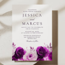 Lila Eleganz: Lilac Violet Rose Blumenhochzeit