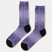 Lila Eleganz Socken (Linkes Detail)