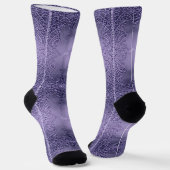Lila Eleganz Socken (Gewinkelt)