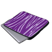 Lila Elektronik-Bag Laptopschutzhülle (Vorne Knopf)
