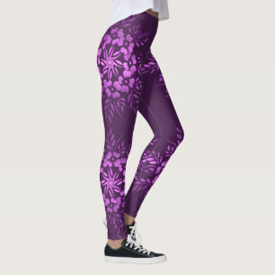 Lila Element der Blumenkreise Leggings