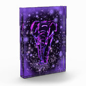 Lila Elephant-Foto-Block Fotoblock (Links)