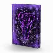 Lila Elephant-Foto-Block Fotoblock (Rechts)