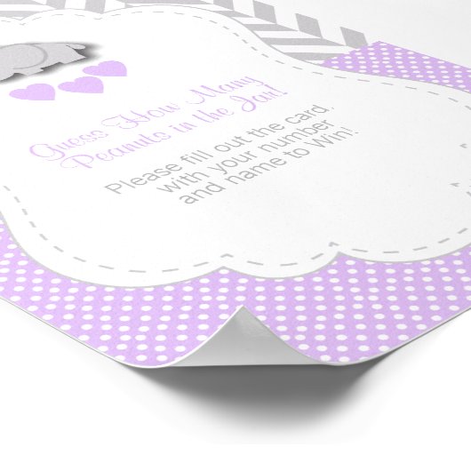 Lila Elephant Game Instruction Poster (Ecke)