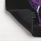 Lila Elephant Heimerheimer Awareness End Heimer Mousepad (Ecke)