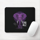 Lila Elephant Heimerheimer Awareness End Heimer Mousepad (Mit Mouse)