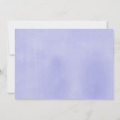 Lila Elephant, kleine Erdnussbrause Einladung (Rückseite)