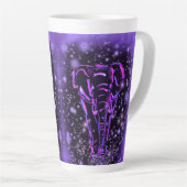 Lila Elephant Latte Tasse (Rechte Ecke)