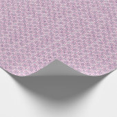 Lila Elephant Muster Hmong Wrapping Paper Geschenkpapier (Ecke)