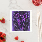 Lila Elephant Napkins Serviette (Beispiel)