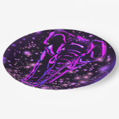 Lila Elephant Paper-Teller Pappteller (Schrägansicht)