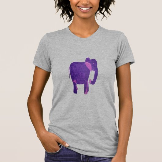 Lila Elephant-T - Shirt (Vorderseite)