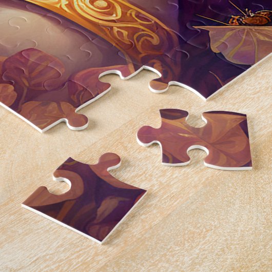 Lila Elf Fairy Fantasy Art Puzzle (Seite)