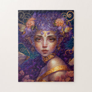 Lila Elf Fairy Fantasy Art Puzzle