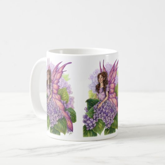 Lila Elf-Tasse Kaffeetasse (Vorderseite Links)