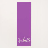 Lila/Elfenbeinherzen "Just Breath" Yogamatte (Rückseite)