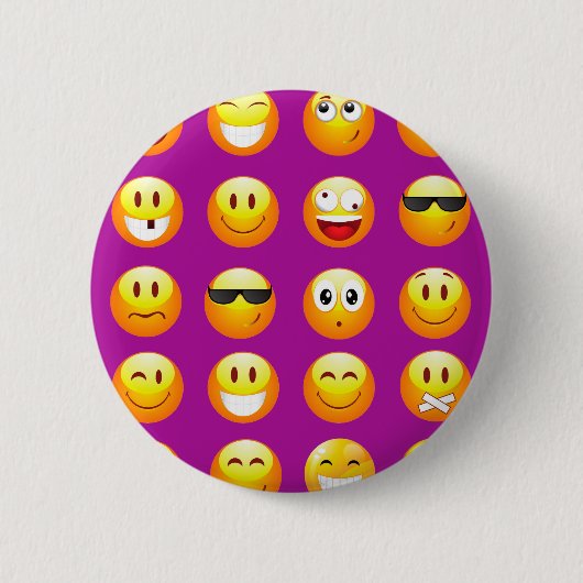 lila Emojis Button (Vorderseite)