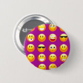 lila Emojis Button (Vorne & Hinten)