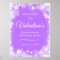 Lila Empfang durch das Principe Quinceanera Snowfl
