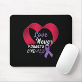 Lila End Alzheimer End Heimer Heimers Awareness Mousepad (Mit Mouse)