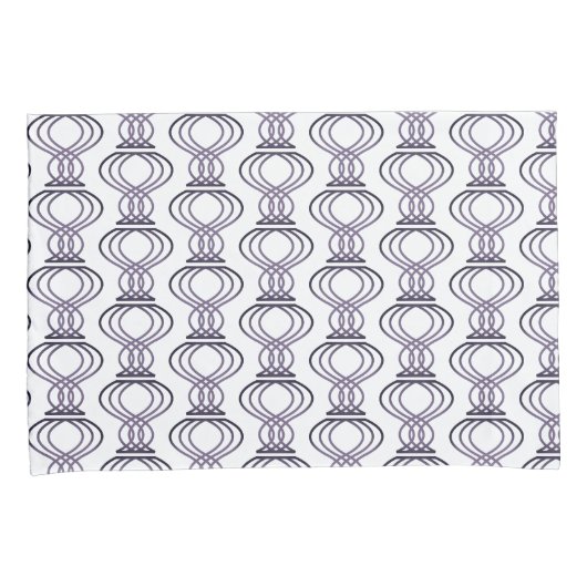 Lila Endmuster Kissenbezug (Vorderseite-Rechts)