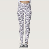 Lila Endmuster Leggings (Vorderseite)