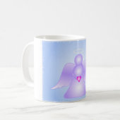 Lila Engel Kaffeetasse (Vorderseite Links)